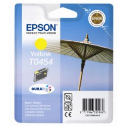 Epson Parasol T0454 DURABrite Ink, Ink Cartridge, Yellow Single Pack, C13T04544010